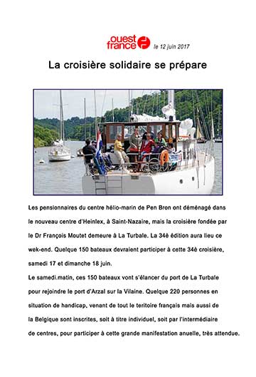 La croisière solidaire se prépare